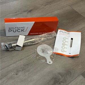 Wolfgang Puck Frothing Pen with Stencils